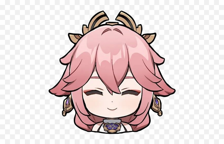 Miko Appreciation Yaedivinavulpus Twitter - Yae Miko Chibi Sticker Png,Kuro Icon Lol