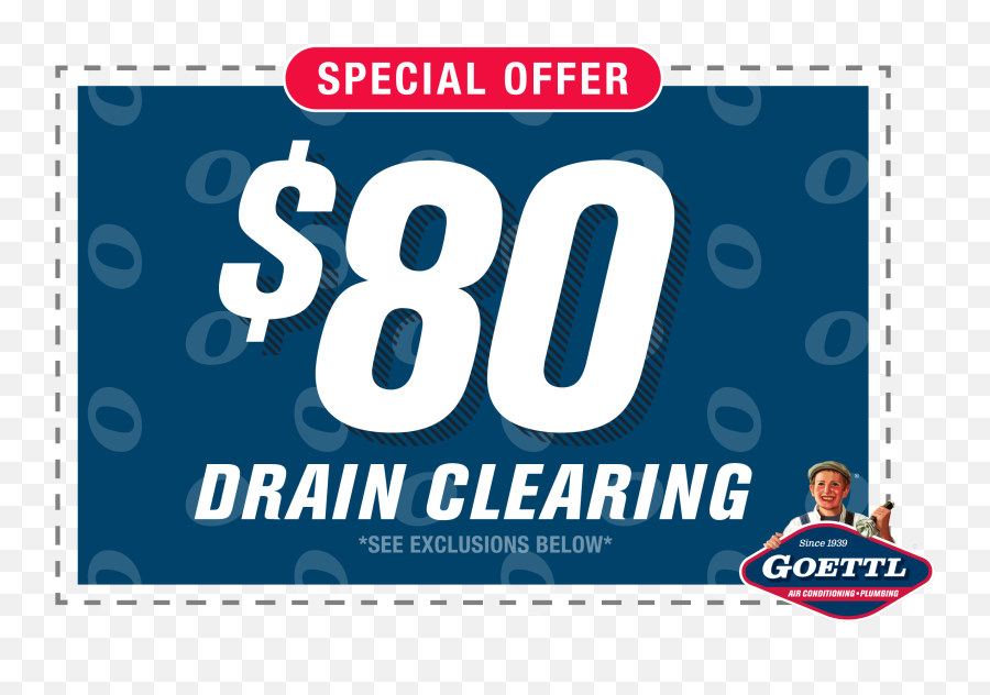 Goettl 80 Drain Clearing Willu0027s All Pro Plumbing U0026 Air - Dot Png,Drain Cleaning Icon