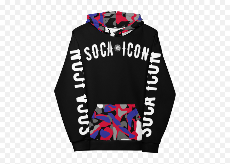 Endless Summer 21 Soca Icon Camo Mens Blue - Red Hoodie Long Sleeve Png,Crops Icon