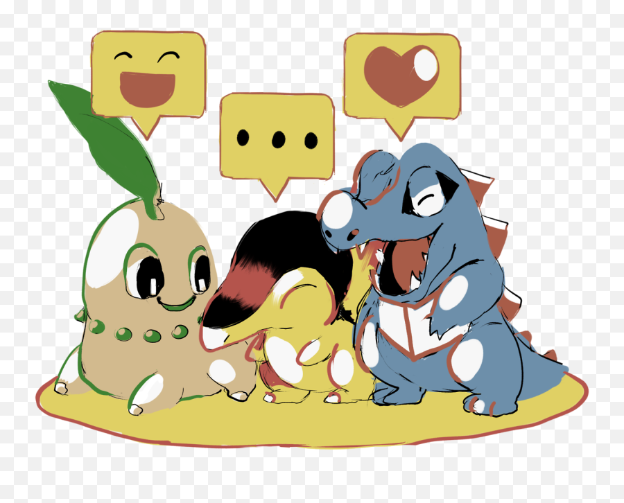 Pokémon Chikorita Totodile Cyndaquil Pokemon - Pokemon Png Stuff,Totodile Png