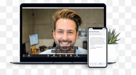 Live Captions For Online Meetings Syncwords - Zoom png