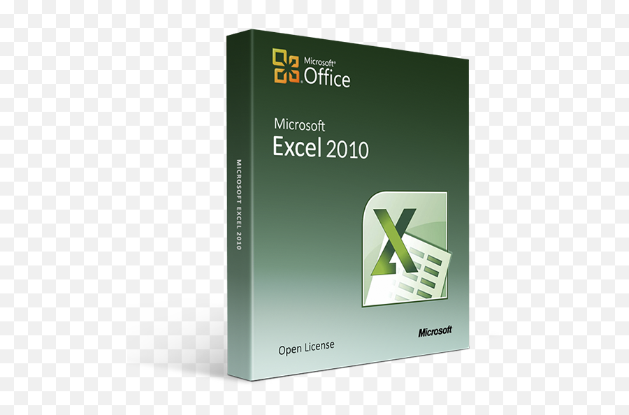 Microsoft Excel 2010 Retail License W Installation Media - Horizontal Png,How To Get Volume Icon Back On Taskbar Windows Vista