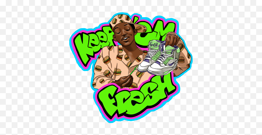 Art My Fresh Prince 90s Will Smith Old School Sneakers - Will Smith Clipart Png,Will Smith Transparent