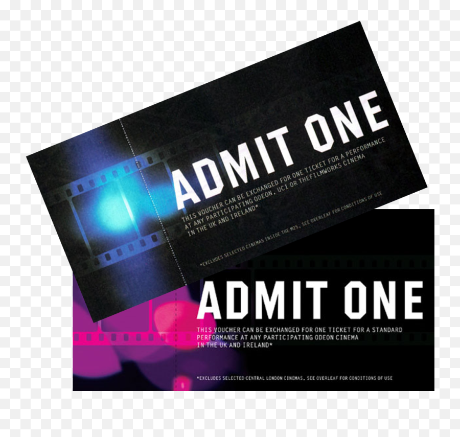 Movie Tickets Png - Odeon Cinema Free Tickets,Movie Ticket Png