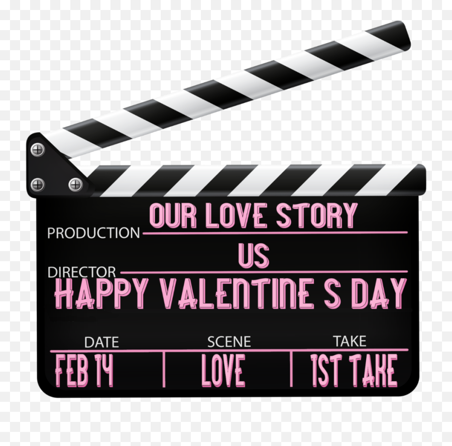 Valentinesday Valentines Movie Clapboard - Graphics Png,Clapboard Png