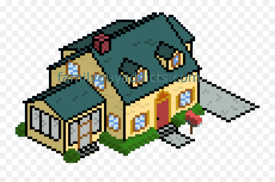 8 Bit Characters Png - 8 Bit Griffin House 8 Bit House Png 8 Bit House Png,Griffin Png