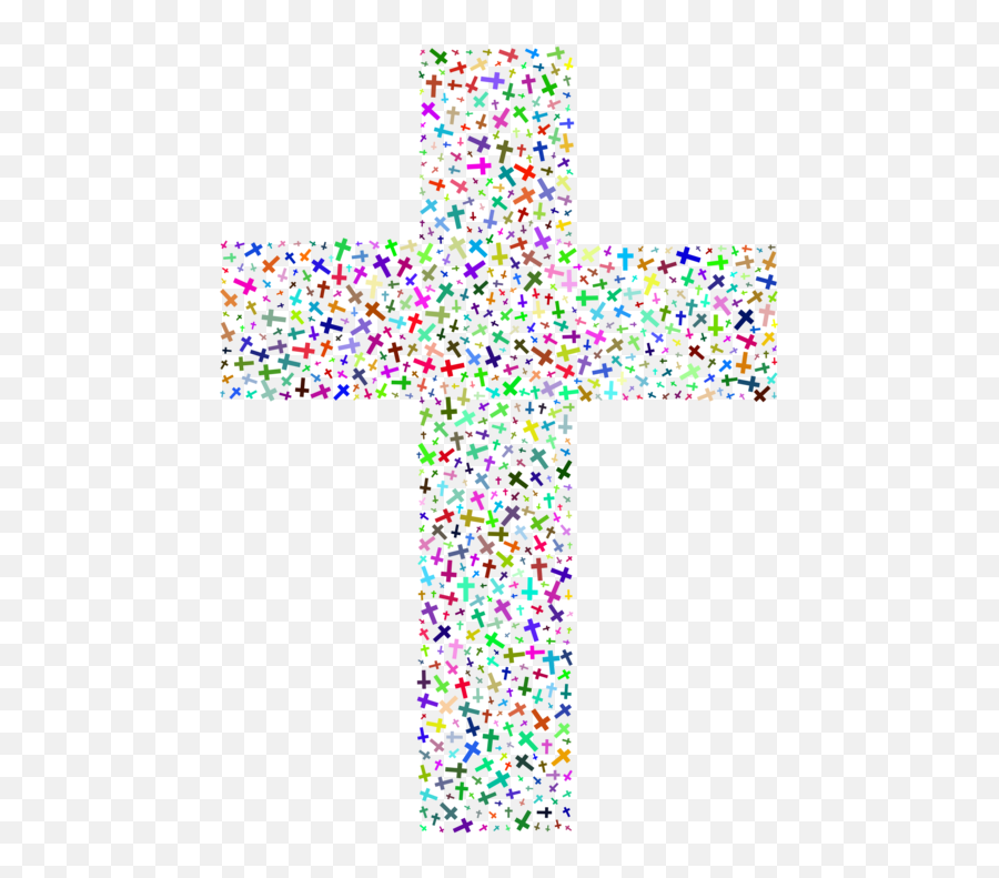 Christian Cross Crucifix Computer Icons - Colorful Cross Transparent Background Png,Cross Transparent Background