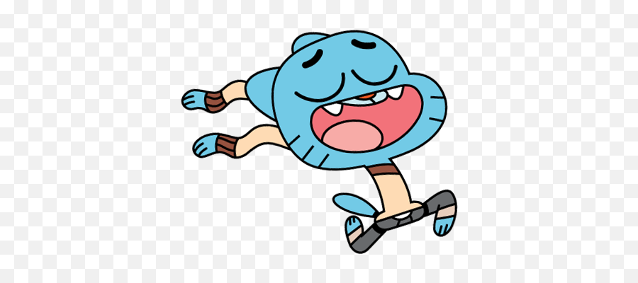 Gumball - Gumball E Darwin Correndo Png,Gumball Png