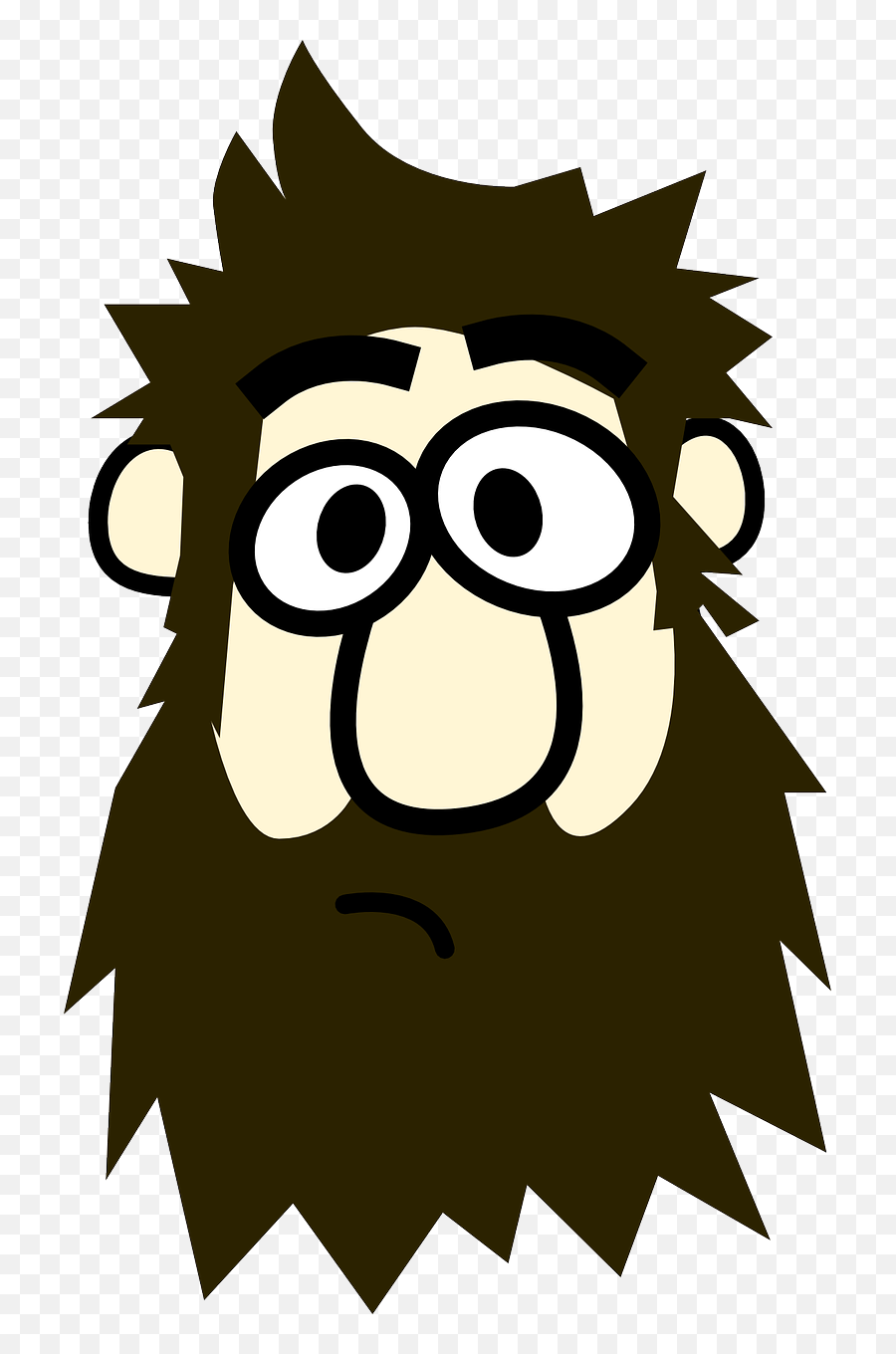 Bearded Man Cartoon Clip Art - Man With Beard Clipart Png,Beard Clipart Png