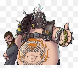 Credits Mysite - 1 Cartoon Png,Roadhog Png