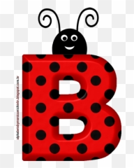 Monica Michielin Alphabets Joaninha Alfabeto Png Parte 2 - Ladybug Letters,Ladybug Png