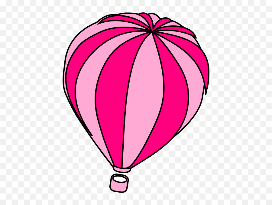 Pink Balloon Clipart Png Image - Pink Hot Air Balloon Clipart,Balloons Clipart Png