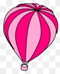 Pink Balloon Clipart Png Image - Hot Air Balloon Clipart