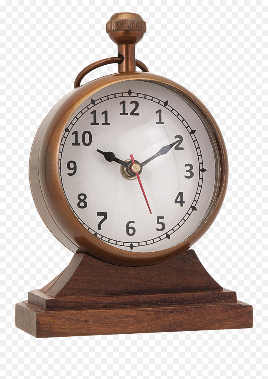 Wooden Alarm Clock Png Image - Table Clock Png,Clocks Png