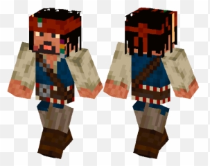 Download Jack Sparrow Mcpe Skin - Captain Jack Sparrow Minecraft Skin Png,Jack Sparrow Png