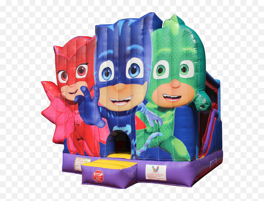 5m - Pj Masks Jumping Castle With Slide Jumping Mad Superhero Png,Pj Masks Png