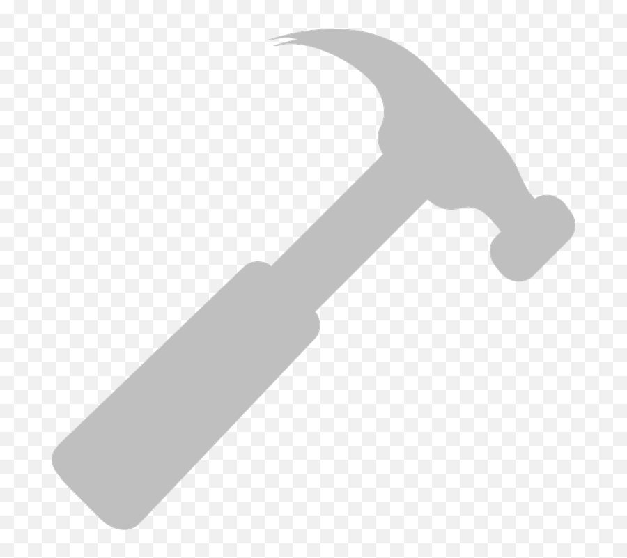 Hammer Tool Carpenter - Free Vector Graphic On Pixabay Hammer Clipart Grey Png,Hammer Clipart Png