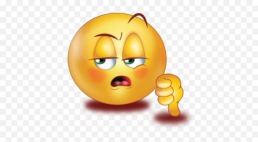 Careless Face Thumb Down Emoji - Face Thumbs Down Emoji Png,Thumbs Down Emoji Png