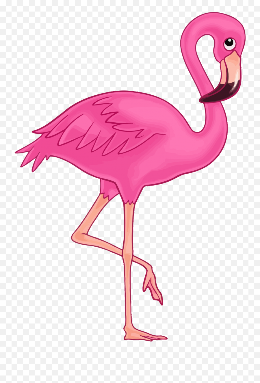 Flamingo Clipart Png - Drawing Of A Flamingo,Flamingo Clipart Png