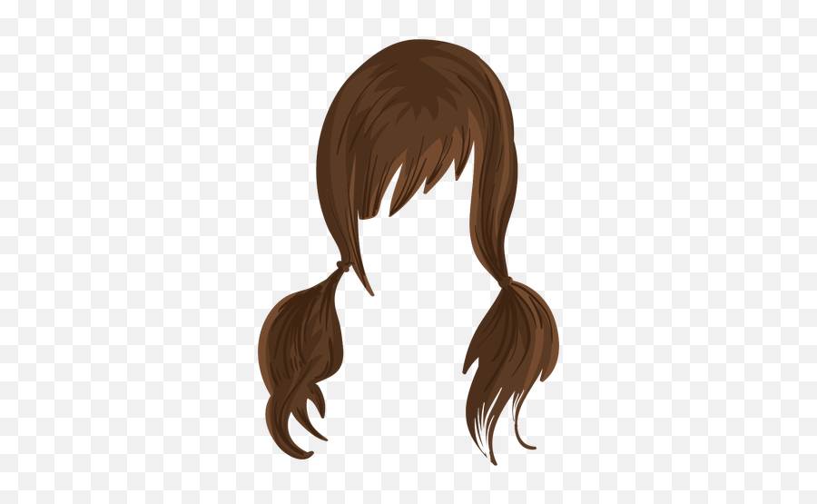 Pigtails Hair Illustration - Transparent Png U0026 Svg Vector File Brown Hair In Pigtails,Hairstyle Png