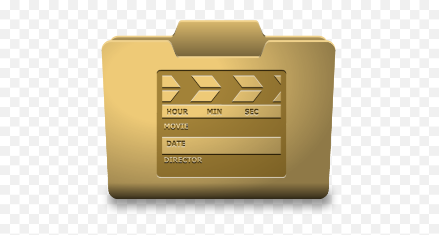 Yellow Movies Icon - Classy Folder Icons Softiconscom Horizontal Png,Movie Icon Png