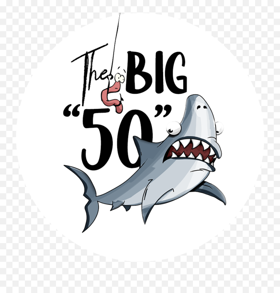 Download 50th Birthday 2 Inch Circles The Big 50 Fishing - Happy 60th Birthday Fisherman Png,50th Birthday Png