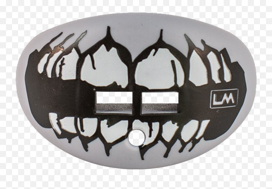 Skull Teeth Grey Football Mouthpiece - Dente De Caveira Png,Raiders Skull Logo