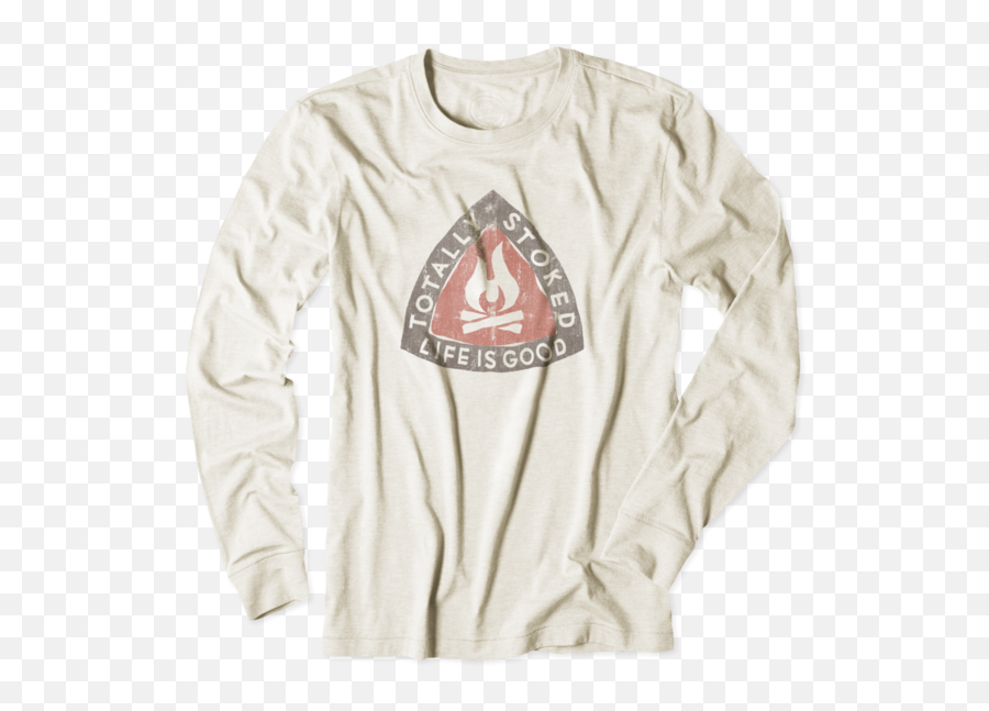 Menu0027s Totally Stoked Long Sleeve Cool Teelife Is Good - Long Sleeve Png,Cool Faze Logos