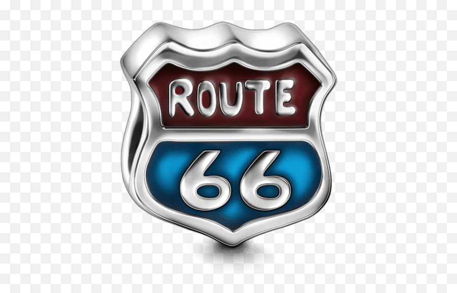 Route 66 Charm Silver - Color Charm Route 66 Png,Route 66 Logo