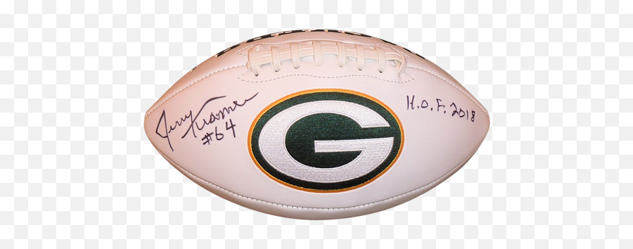 Jerry Kramer Autographed Green Bay Packers Logo Football W Hof 18 - Jsa Green Bay Packers Png,Green Bay Packers Logo Png