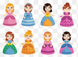 Download Vector - Beautiful Princesa Vectors Vectorpicker Princesas En Vectores Png