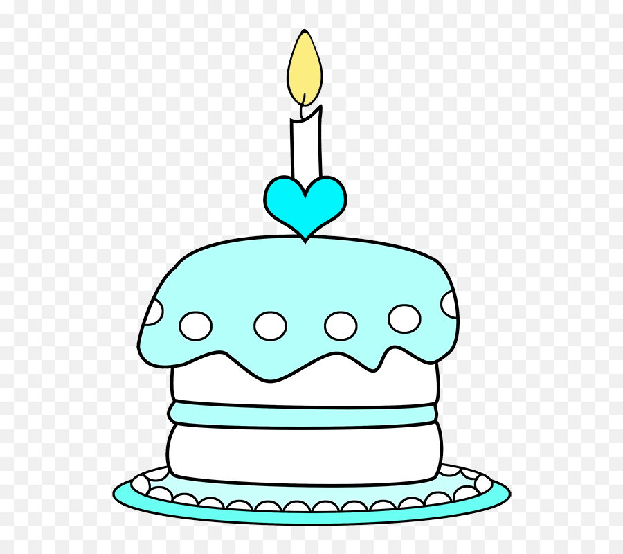 Birthday Clip Art And Free Graphics - Birthday Cake With One Candle Clipart Png,Birthday Candle Png