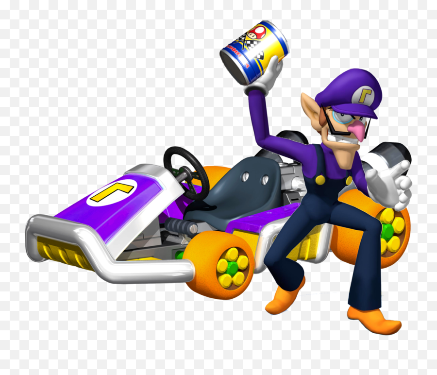 Stickers Et Autocollant Waluigi Mario Kart - Mario Kart 7 Lakitu Png,Waluigi Transparent