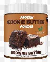 Low Calorie Protein Cookie Butter Powder 45 Calories - Brownie Batter Protein Cookie Butter Powder Png,Icon Meals Protein Cookie
