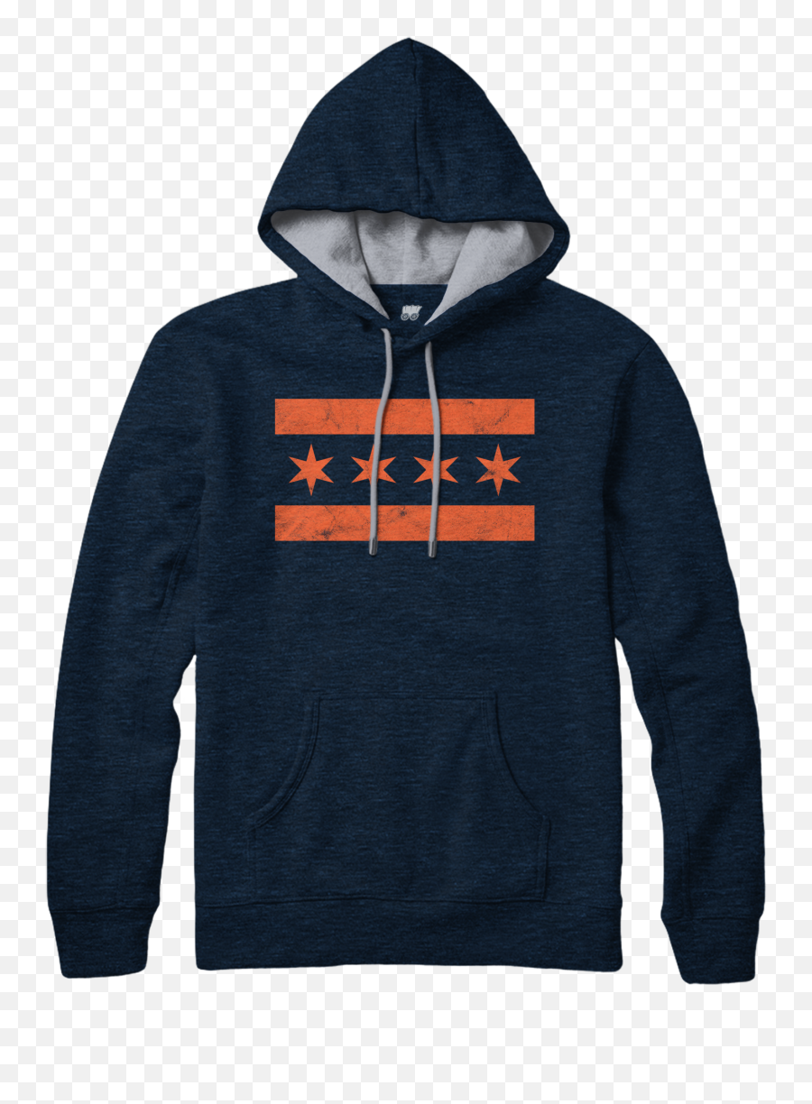 Chicago Flag Lightweight Hoodie - Hoodie Png,Chicago Flag Png