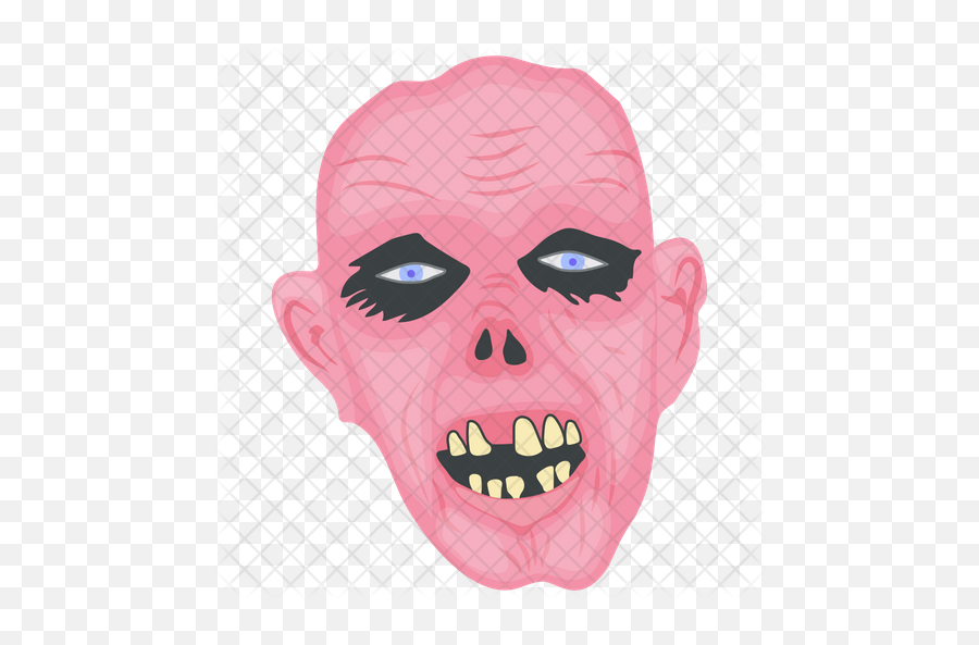 Scary Face Icon Of Flat Style - Illustration Png,Scary Face Png