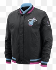 Nike Miami Heat Vice Nights Courtside - Bomber Jacket png