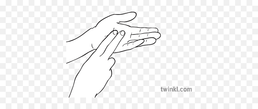 Hand Clapping Two Fingers Music Percussion Sound Bsl N Ks2 - Sign Language Png,Hand Clapping Icon