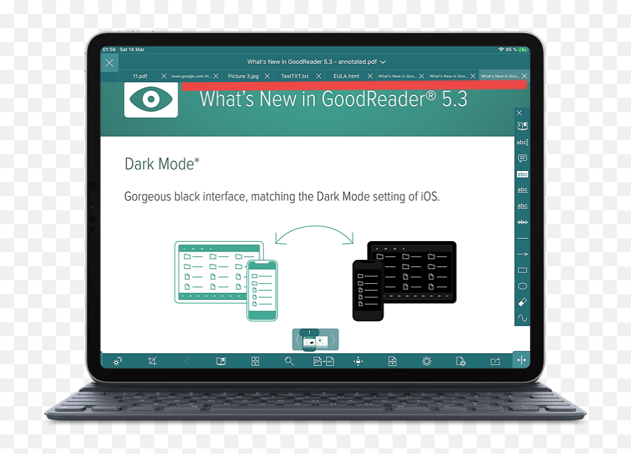 Goodreader Pro For Ipad And Iphone Review U2013 Pdf Buttons - Goodreader 5 Png,How Do I Get The Airplay Icon On My Menu Bar?