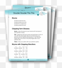 Hand Clapping Fun Games For The Next Generation - Document png