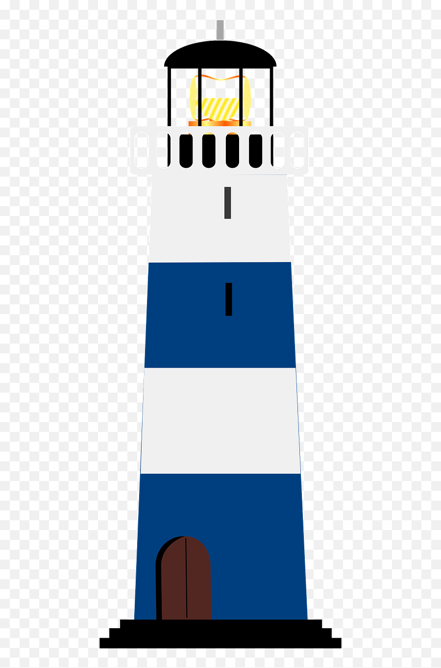 Lighthouse Blue White - Free Vector Graphic On Pixabay Lighthouse Clip Art Png,White Light Transparent