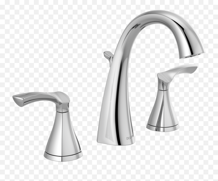 Two Handle Widespread Bathroom Faucet - Water Tap Png,Moen Icon Chrome