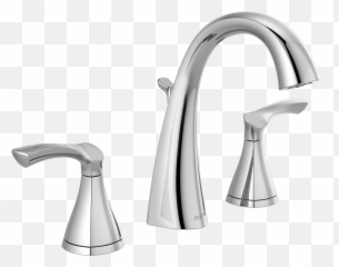 Two Handle Widespread Bathroom Faucet - Water Tap png