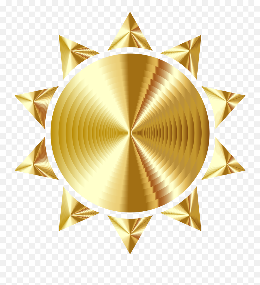 Clipart Freeuse - Gold Sun Transparent Png,Sun Symbol Png