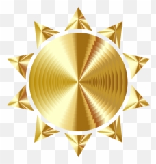 Clipart Freeuse - Gold Sun Transparent png