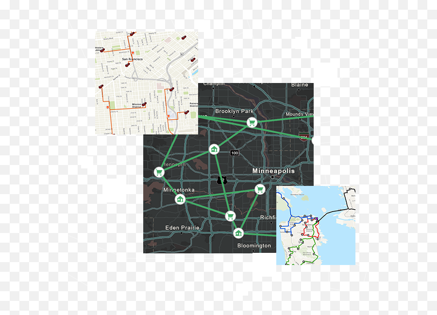 Arcgis Network Analyst Vehicle Routing Problem U0026 Spatial - Dot Png,Google Earth Pro Icon
