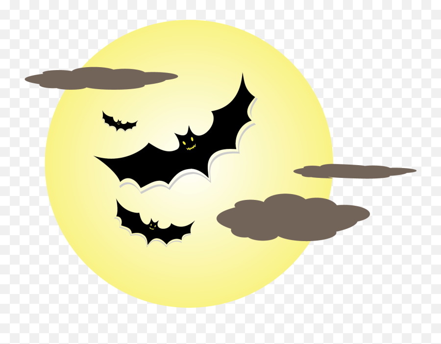 Halloween Transparent Full Moon Cartoon - Transparent Background Halloween Moon Clipart Png,Full Moon Transparent Background