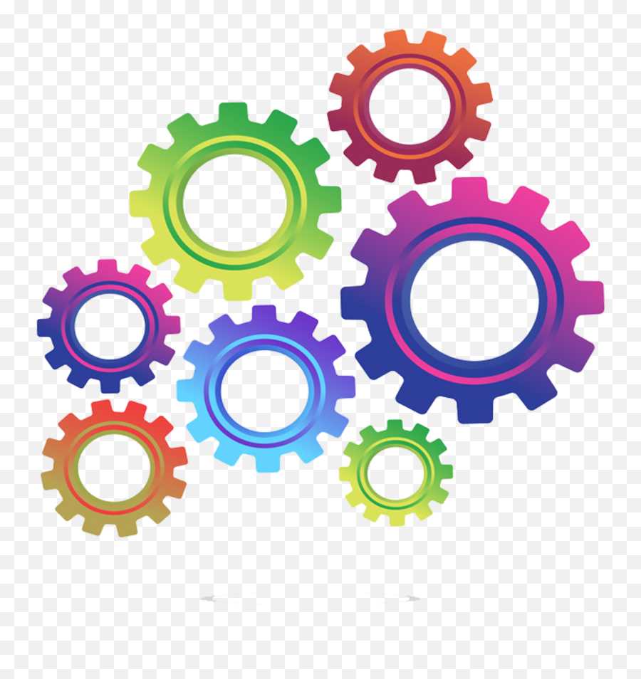 Colorful Transparent Gear Clipart Png Gears