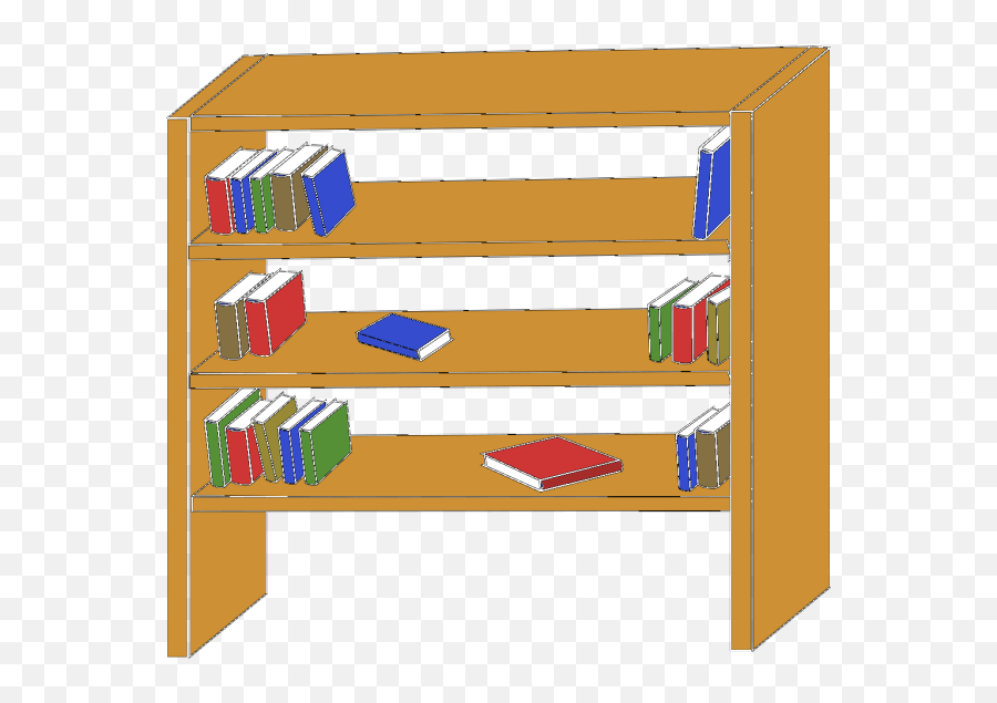 Furniture Library Shelves Books Png Svg Clip Art For Web - Bookshelf Clipart,Shelving Icon