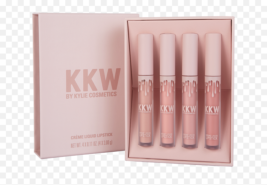 Kkw Crème Liquid Lipstick Set - Kkw X Kylie Cosmetics Png,Kylie Jenner Transparent